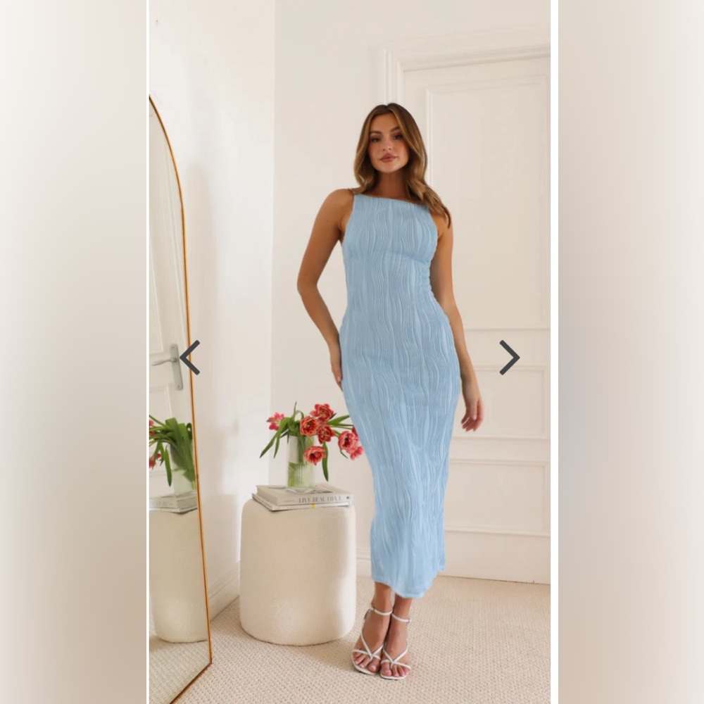 Ramilah Dress (Blue) - Mura Boutique - Size Small